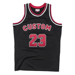 Kaus basket pria kustom kaus gambar polos Jersey reversibel tim basket Logo sublimasi - Product Image 6