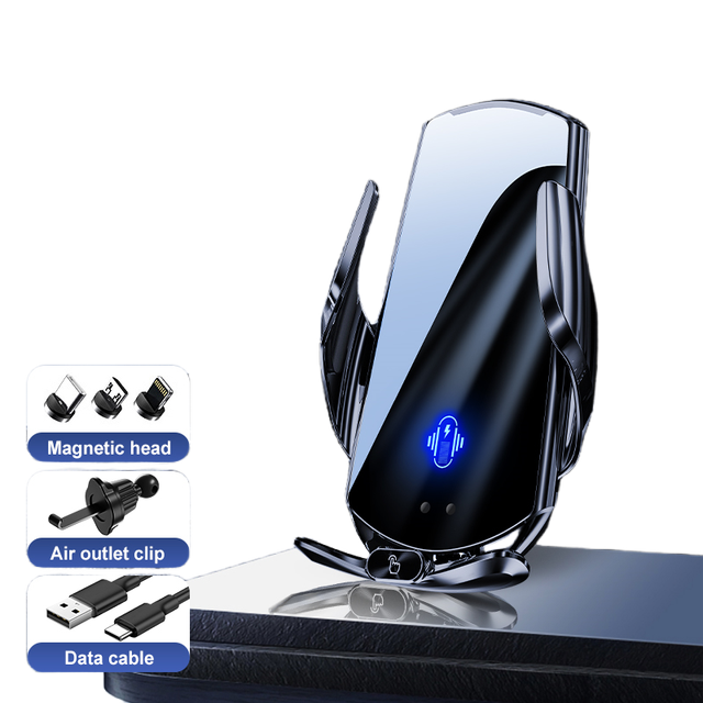 5W/7.5W/10W/15W Car Wireless Charger Mobile Phone Car Holder Rotatable Bracket Intelligent Sensor Fast Charging Car Charger