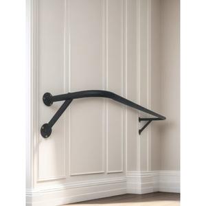 Porte-vêtements mural portable en fer pour magasin de détail, étagère latérale suspendue, tringle à vêtements, pour femmes et enfants, finition polie carrée - Product Image 2