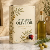 Huile d'olive biologique en gros de qualité alimentaire 1Gal 3L 5L en Bag-in-Box (BIB) avec valve de distribution en aluminium transparente pour vodka, bière, vin, jus, eau