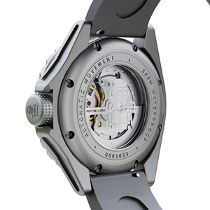 Montre de plongée en titane pour homme, résistance à l'eau 500M, luminescence bleue suisse BGW9, cadran en fibre de carbone, bracelet en fluororubber - Product Image 4