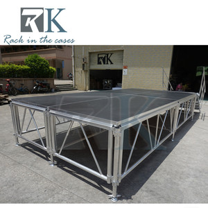 เวทีอลูมิเนียมแบบพกพาพร้อมบันไดและราวกั้น สำหรับงานแต่งงาน - Product Image 4