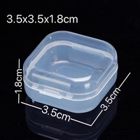 Mini boîte en plastique transparente Option de recyclage écologique pour lunettes Pierres précieuses Boucles d'oreilles Anneaux Affichage Petit emballage de produit