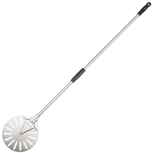 Venta caliente 9 pulgadas <span class=keywords><strong>Pizza</strong></span> Turning Peel 304 Acero inoxidable Desmontable Mango largo <span class=keywords><strong>Pizza</strong></span> <span class=keywords><strong>Pala</strong></span> giratoria Ajustable <span class=keywords><strong>Pizza</strong></span> Turner - Product Image 1