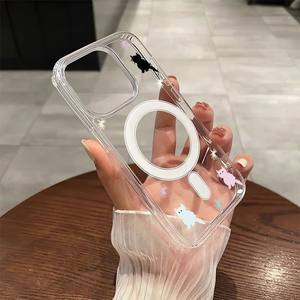 Coque de téléphone magnétique personnalisée avec chats colorés, compatible avec iPhone 17 PROMAX 16PLUS 15 14 Samsung S26Ultra <span class=keywords><strong>S22</strong></span> S23 S25 S24 A17 - Product Image 4