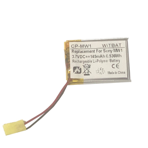 Batterie Lipo pour casque sans fil Sony <span class=keywords><strong>MW1</strong></span> - Product Image 2
