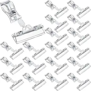 Supermarkt Clear Plastic Drehbare Schilder halter Clips Merchandise Price Tag Display halter Stand Label Clip