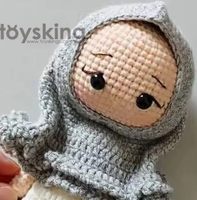 Cadeaux Faits Main Hijab Musulman Amigurumi Jouets de l'Aïd Jouet Ramadan Poupée Crochet Islamique