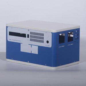 Sheet Metal Chassis For Electronics Enclosures 057 Customizable Size Metal Stamping Bending Parts With Baking Paint Coating - Product Image 3
