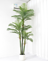 Plantes artificielles décoratives pour la maison, Areca Nut 240cm, vert, matériau PE, Noël, Nouvel An chinois