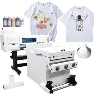 Imprimante professionnelle DTF machine d'impression de T-shirts quatre imprimantes à jet d'encre i1600A1 imprimante DTF impression par sublimation par transfert de chaleur