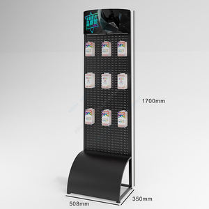 ชั้นวางมือถือพร้อมตะขอแขวนโลหะแบบหลายฟังก์ชั่นชั้นชั้นชั้นวางจอแสดงผลพร้อมตะขอ - Product Image 4