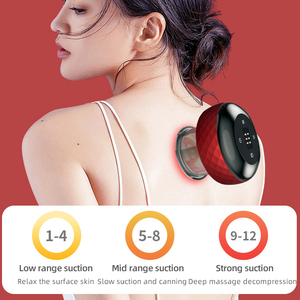 Appareil de massage à ventouses électriques à pression négative pour thérapie magnétique et raclage corporel - Product Image 4