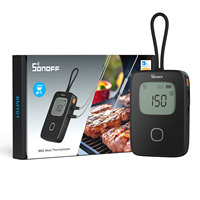 Termometer Daging SONOFF BMT01 BBQ dengan Probe PC untuk Pemantauan Jarak Jauh Oven BBQ, Peringatan Suhu Memasak, Aplikasi EWeLink Android