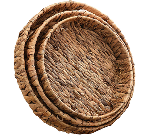 Plateau à jacinthe d'eau en bonbon avec plateau de service en forme de roue à quatre sections pour décor de salon/hôtel - Product Image 4