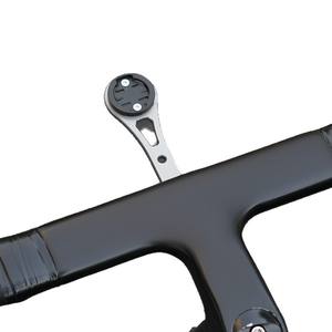 Soporte para manillar de bicicleta, aleación de aluminio, negro, rojo, plateado, para bicicletas de montaña, CB 16047, ordenador integrado y luz - Product Image 2