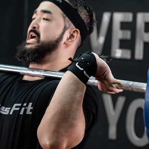LS0678 Muñequeras para Levantamiento de Potencia Listas para Enviar Muñequeras para <span class=keywords><strong>Crossfit</strong></span> Banda Personalizada - Product Image 4