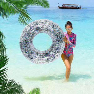 Bouée de natation gonflable épaissie avec flotteurs sous les aisselles et paillettes, pour la plage et la piscine, pour adultes et enfants, sports nautiques, en promotion, sûre, en stock - Product Image 6