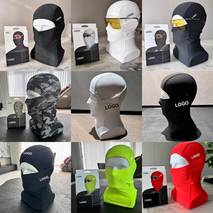 Masker Ski Unisex <span class=keywords><strong>Full</strong></span> <span class=keywords><strong>Face</strong></span> Nyaman Balaclava Satu Lubang Bernapas Anti Angin untuk Bersepeda Mendaki Gunung Topi Olahraga Masker Ski Putih - Product Image 6