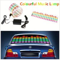 Autocollant pour voiture Rhythm EL Lampe flash LED Autocollant pour égaliseur de son Lumière décorative 45x11cm Lampe Vente en gros et sur mesure