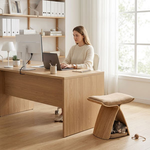 <span class=keywords><strong>Cama</strong></span> elevada de lujo para gatos con ventana, de madera, con colchón suave, mueble moderno de madera curvada para gatitos, para comodidad en interiores. - Product Image 4
