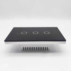 مفتاح إضاءة ذكي بلوحة زجاجية ثلاثية 1200 واط، يعمل بتقنية واي فاي وزيجبي، متوافق مع جوجل للتحكم في المنزل الذكي - Product Image 2