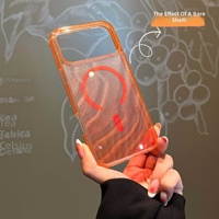 Nouvelle Coque de Téléphone Magnétique Dégradée Effet Vague d'Eau en TPU PC, Étui de Protection pour iPhone 17 16 Pro Max