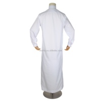 Premier Blanc Alaseel Manchette Robe Musulmane Djellaba Kaftan Jubah Abaya Jalabya Ethnique Arabe Jalaba Maxi Qamis Thobe Vêtements Islamiques