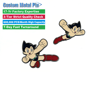 Badges <span class=keywords><strong>Anime</strong></span> Personnalisés en Métal Émaillé Souple ou Dur – Fabrication Directe Usine, Faible MOQ pour Merchandising de Clubs de Fans - Product Image 2