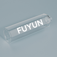 Fuyn 250ml Flacon pulvérisateur de parfum vide en plastique transparent de forme droite et ronde avec pompe dorée pour cosmétiques, perruques et shampoing