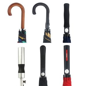 Paraguas de Golf Recto de Doble Toldo, Tamaño Grande, con Impresión de Logotipo Personalizado, Apertura Automática, en Negro, Rojo y Gris, Regalos Promocionales Empresariales - Product Image 3