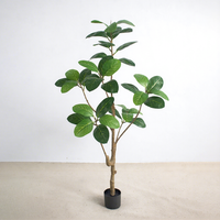Arbre artificiel Ficus Banyan haute simulation, feuillage réaliste, plante décorative d'intérieur en pot, vente en gros