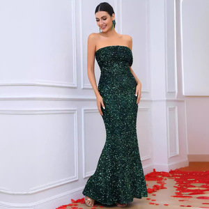 Sequined <strong>Velvet</strong> Stretch Slash Neck <strong>Off</strong> <strong>the</strong> <strong>Shoulder</strong> Elegant Maxi <strong>Dress</strong> Backless Sleeveless Formal Evening Party <strong>Dress</strong> - Product Image 3