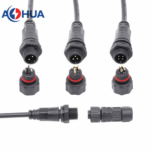 M12 nam/nữ 3 4 5 6 8 pin không thấm nước phía trước/Phía sau bảng điều khiển gắn kết nối với dây duy nhất - Product Image 2