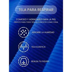 Shorts de cyclisme côtelés pour femmes de haute qualité avec taille élastique haute, shorts en tricot bleu sportifs adaptés au cyclisme pour les vêtements de sport - Product Image 6