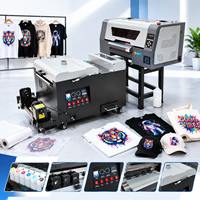 Imprimante DTF A3 haute vitesse avec 2 têtes d'impression XP600, machine d'impression de t-shirts avec système de circulation d'encre blanche, imprimante à film PET
