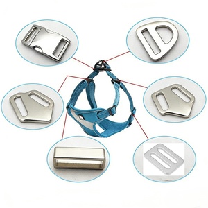 Accessorio in metallo di lusso da 51 mm in acciaio inossidabile, fibbia quadrata e scorrevole a tre vie, regolatore di lunghezza per guinzagli per cani e cinghie per borse - Product Image 6