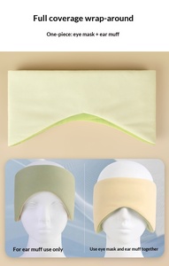 Maschera per Dormire Bifacciale 2-in-1 con Paraorecchie, Rinfrescante e Riscaldante, Copriocchi Oscurante per Tutte le Stagioni, Personalizzabile - Product Image 6