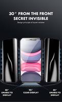 Protection d'écran de confidentialité intégrale pour iPhone 15, verre trempé de confidentialité pour iPhone 16 Pro 17, protection d'écran de confidentialité