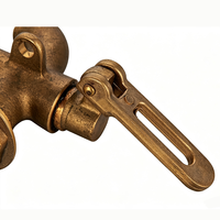 Robinet en laiton, vente directe usine, robinet d'eau chaude 1/2" 3/4" à verrouillage, poignées en cuivre, possibilité de bloquer la sortie d'eau
