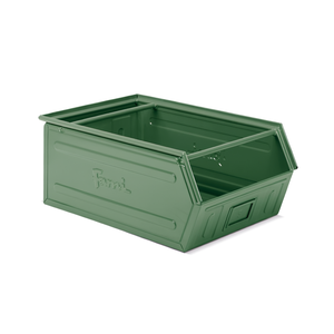 Conteneur métallique Fami Fami à un seul niveau, industriel, durable, 88 litres, vert RAL6011, boîte de rangement - Product Image 3