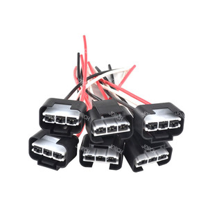 Conector à prova d'água com 3 pinos, conector tipo amp para isca transversal ao radiador, conector de fio automático 1743271-2 - Product Image 1