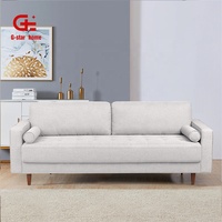 Wohnzimmermöbel Stoffsofa Ecksofa Schlafsofa für Kleine Räume Modernes Sofa-Set Möbel mit Ottoman
