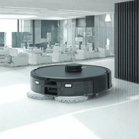 Aspirateur robot automatique Lidar 3-en-1 L1 avec fonctions de lavage et de balayage, contrôle WiFi, pour usage domestique et hôtelier, construction en plastique