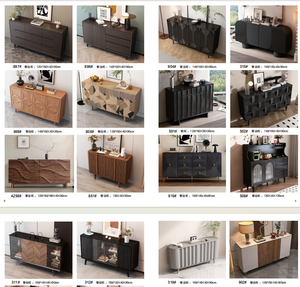 Mobile Console in Legno Massello Stile Italiano di Lusso con Cassetti e Credenza Design Moderno per Soggiorno - Product Image 6