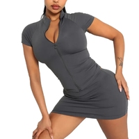 Femme rose Basics Raglan Short Sleeve Jacket Top and Mini Skirts Women 2 Piece Outfits Clothing Womens Sports Sets Ropa De Mujer