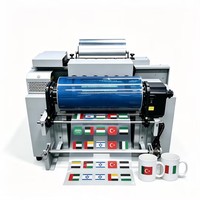 Mesin Cetak Datar A3 Bersertifikasi CE dengan Kepala Cetak Epson untuk Label Kristal dan Gelas Logam Plastik Keramik Mug
