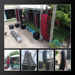 Système de sonorisation Line Array <span class=keywords><strong>T</strong></span>.I Pro Audio Max215 2500W RMS/5000W Peak, étanche, double 15 pouces, 3 voies coaxiales, enceinte en contreplaqué de bouleau - Product Image 6