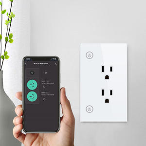 Enchufe de Pared Inteligente WiFi de <span class=keywords><strong>2</strong></span> Canales con Panel de Vidrio de Rendimiento Confiable 2026, Versión Exclusiva para EE. UU., con Asistencia por Voz Tuya PST-SM-PW801 - Product Image 2