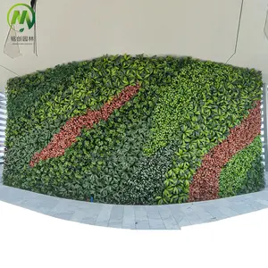 Panneaux muraux de gazon artificiel personnalisés pour la décoration de la maison Nouveau design de mur de plantes pour la décoration extérieure mur vert